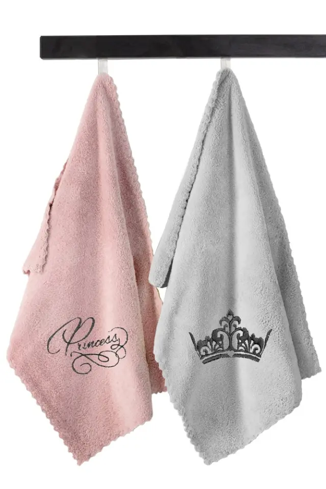 ΣΕΤ ΒΡΕΦΙΚΕΣ ΠΕΤΣΕΤΕΣ 2ΤΕΜΑΧΙΩΝ BABY TOWELS GIRL SET 2 (35X50) GUY LAROCHE 2