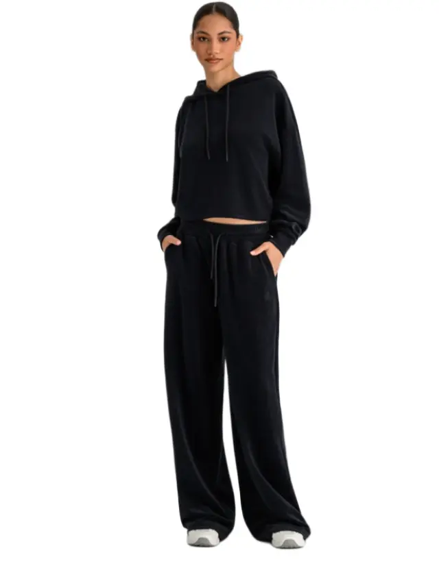 Bodytalk γυναικεία βελουτέ wide leg φόρμα 1262-908800-1