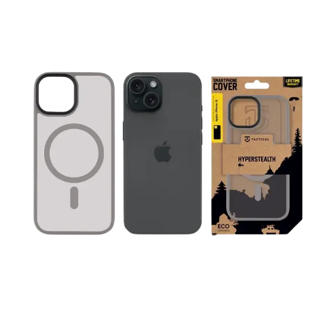 Tactical MagForce Hyperstealth Cover for Apple iPhone 15 Light Grey 3