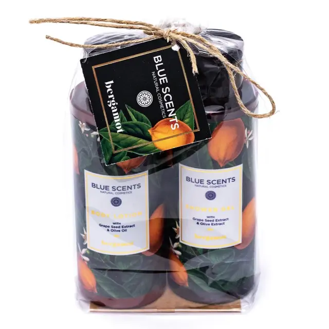 Blue Scents Mini Gift Set Bergamot Κρέμα Σώματος, 100ml + Αφρόλουτρο, 100ml