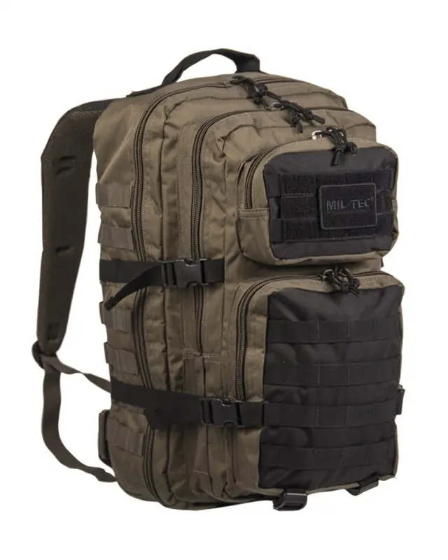 Mil-Tec US Assault Backpack Large Ranger Green/Black-Σακίδιο Πλάτης 36 Λίτρων Πράσινο/Μαύρο - 06RG-Ranger Green-Σκούρο Πράσινο