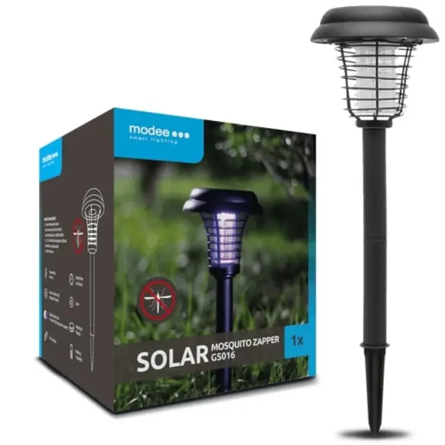 Modee Lighting LED Ηλιακό Αντικουνουπικό Φωτιστικό Κήπου GS016 (40cm) 40.002.0001 2