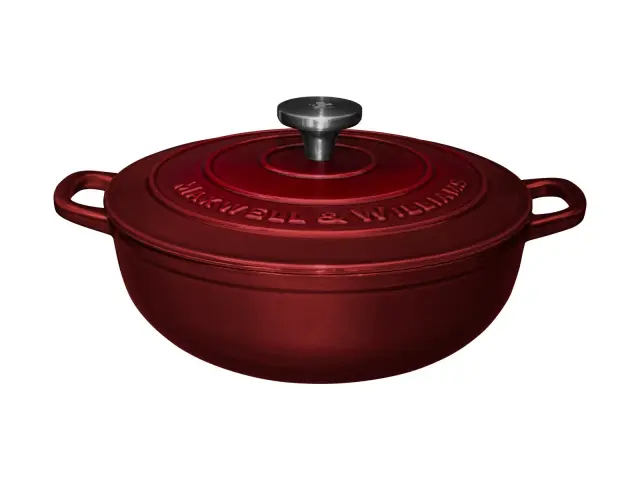 Maxwell & Williams Merlot Μαντεμένια Χύτρα 26cm 4lt σε Συσκευασία Δώρου