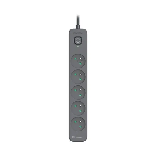 Tracer Power Strip Super Line+ 5-socket 1.5m (TRALIS47813)