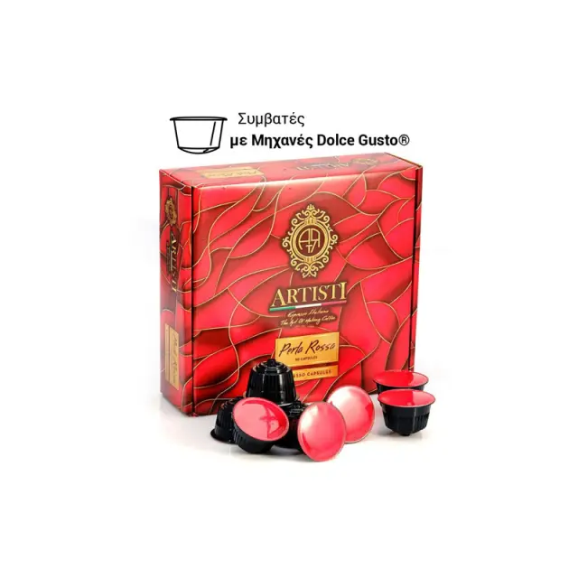 Artisti Perla Rossa 70% Arabica 30% Robusta Dolce Gusto κάψουλες - 50 τεμάχια