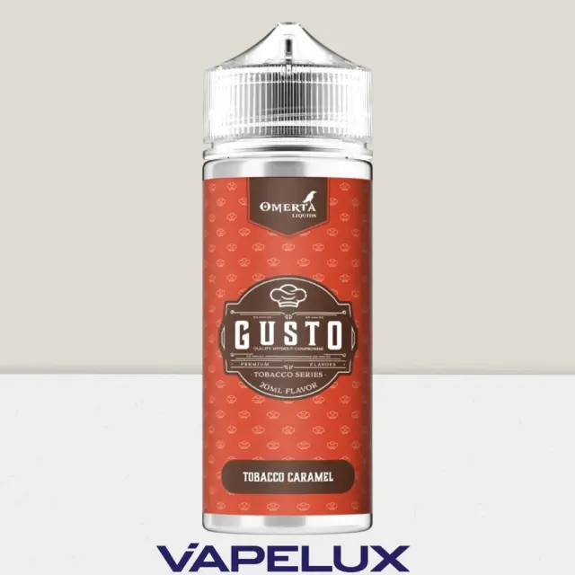 Gusto by Omerta Flavor Shots Tobacco Caramel 20ml to 120ml 2
