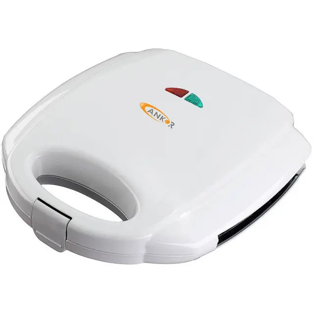 Τοστιέρα 2 Θέσεων Λευκό 750W ANKOR