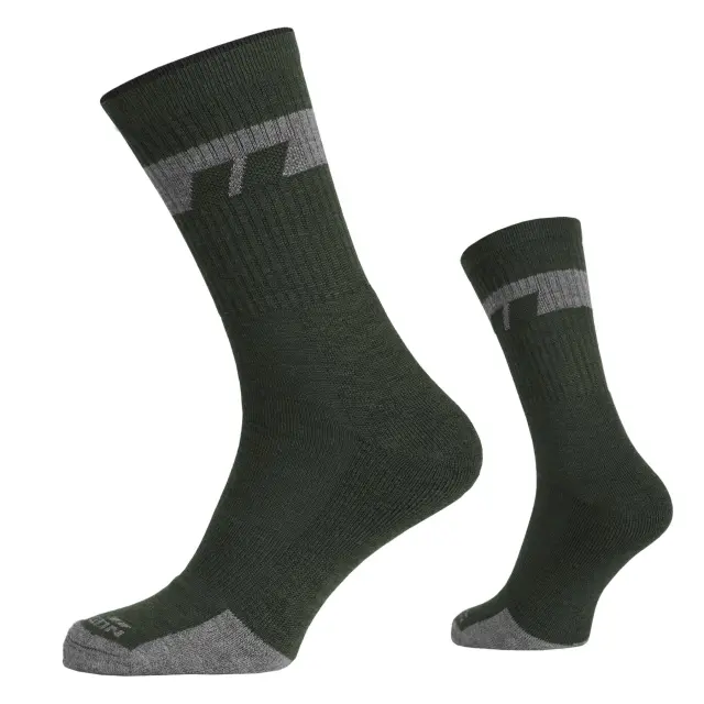 ALPINE MERINO SOCKS MID EL14016 06-Olive Green
