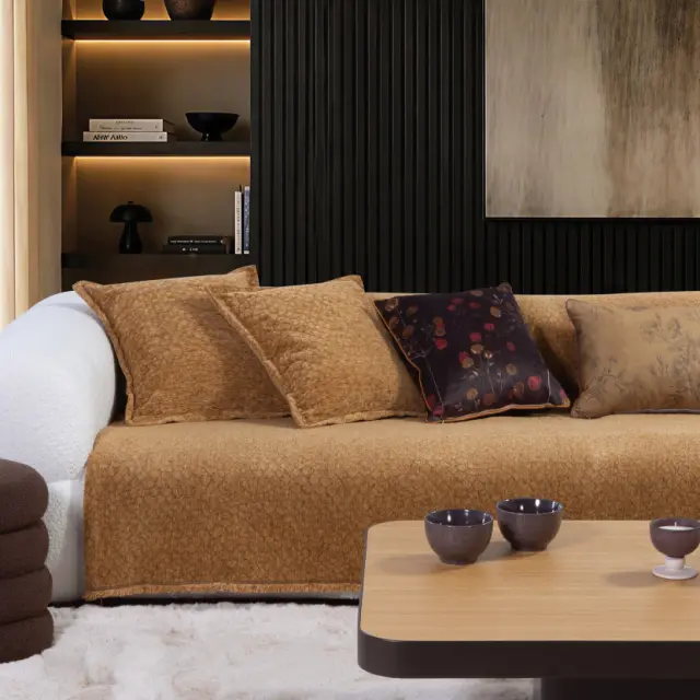 Ριχτάρι Τριθέσιου Καναπέ Decore 170x300 Nef Nef Homeware, 58%ΑΚΡ-25%BAMB-17% ΠΟΛ - CAMEL (041403)