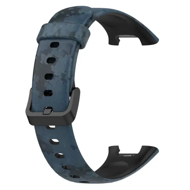 Soft Silicone Λουράκι Σιλικόνης Για Xiaomi Mi Band 7 Pro - Black/Grey Mosaic ΟΕΜ