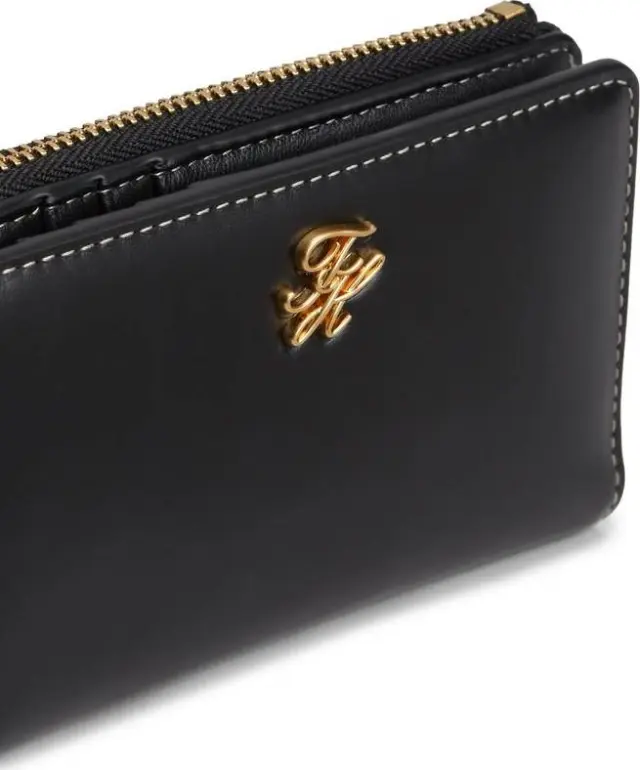 Tommy Hilfiger Γυναικείο Μεσαίο Πορτοφόλι Script Bifold Μαύρο 3