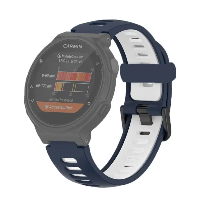 Dual Color Λουράκι για Garmin Forerunner 220/230/235/620/735XT-Blue/White OEM