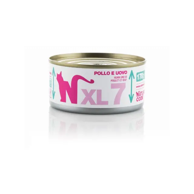 Natural Code XL 7 Κοτόπουλο & Αυγό 170gr Μονόχρωμο