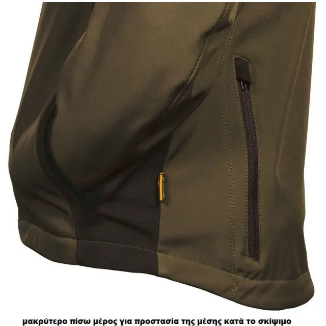 Κυνηγετικό Ελαστικό Softshell Jacket Cofra Klarbo clay brown/black 2