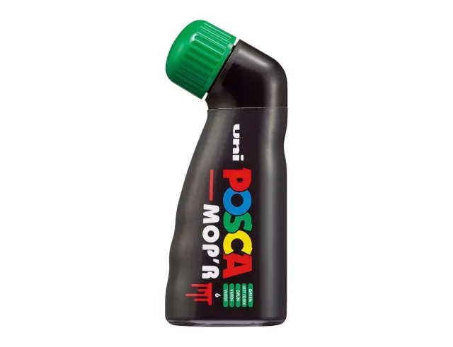 Μαρκαδόρος Σχεδίου Uni Posca Mop'r PCM-22 με πάχος μύτης 3.0-19.0mm - GreenPCM-22 - ΠPAΣINO