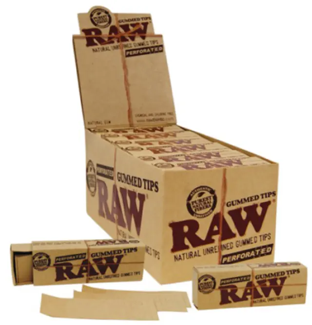 RAW Gummed Tips Τζιβάνα - Διάτρητη με κόλλα 24τεμ.