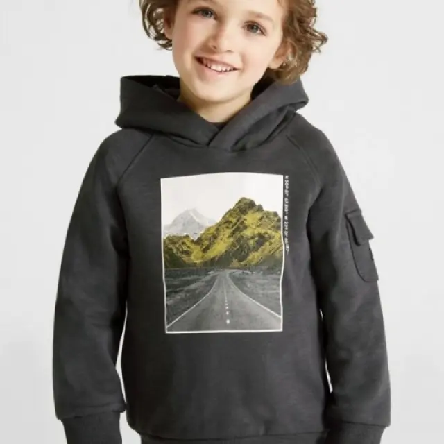 Mini 2 έως 10 ετών Φούτερ συλλογή Brothers ECOFRIENDS ανθρακί - 4Ε 2