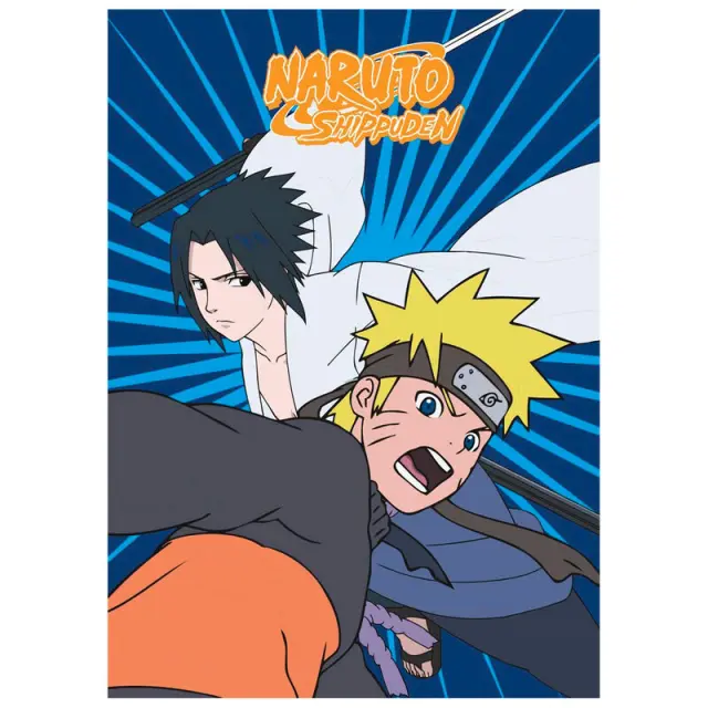ΚΟΥΒΕΡΤΑΚΙ FLEECE Naruto Shippuden Naruto and Sasuke polar blanket 100χ140cm-AYM-015NRT-PF