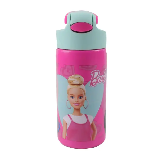 Παγούρι ανοξείδωτο με καλαμάκι Barbie 500ml