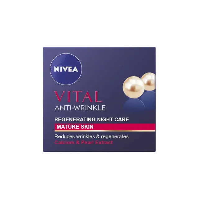 Nivea Vital Θρεπτική Κρέμα Νύχτας με Ηράνθεμο + Ασβέστιο 50ml 2