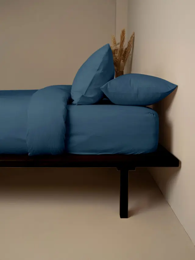 Σετ Σεντόνια Cotton Feelings 121 Sea Blue King Size (260x270) Sunshine 2