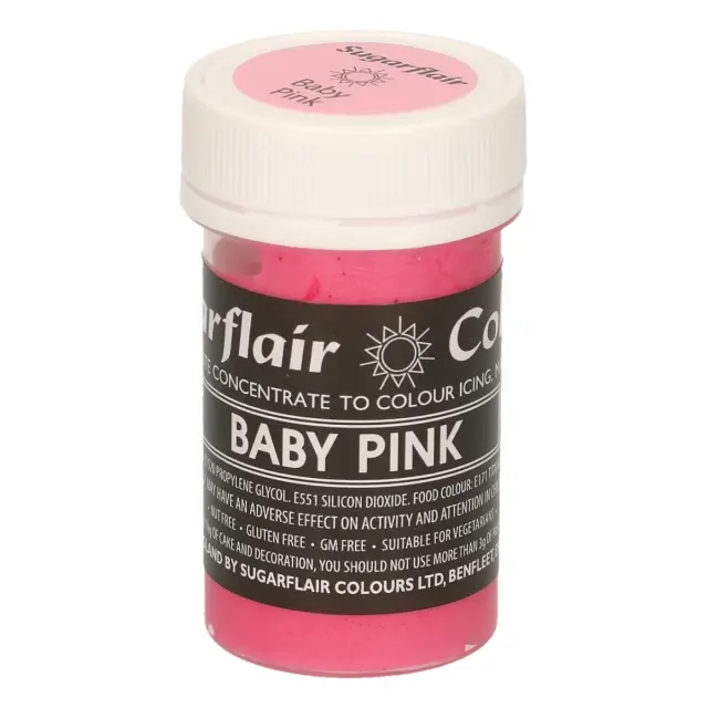 Πάστα Sugarflair Χρώμα - Παστέλ Baby Pink - 25γρ.