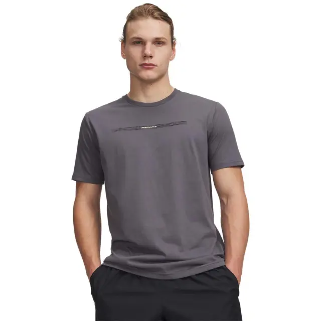 Under Armour Men's Blur Wordmark Shortsleeve T-Shirt Γκρι Σκούρο 6009248-025 (Under Armour)