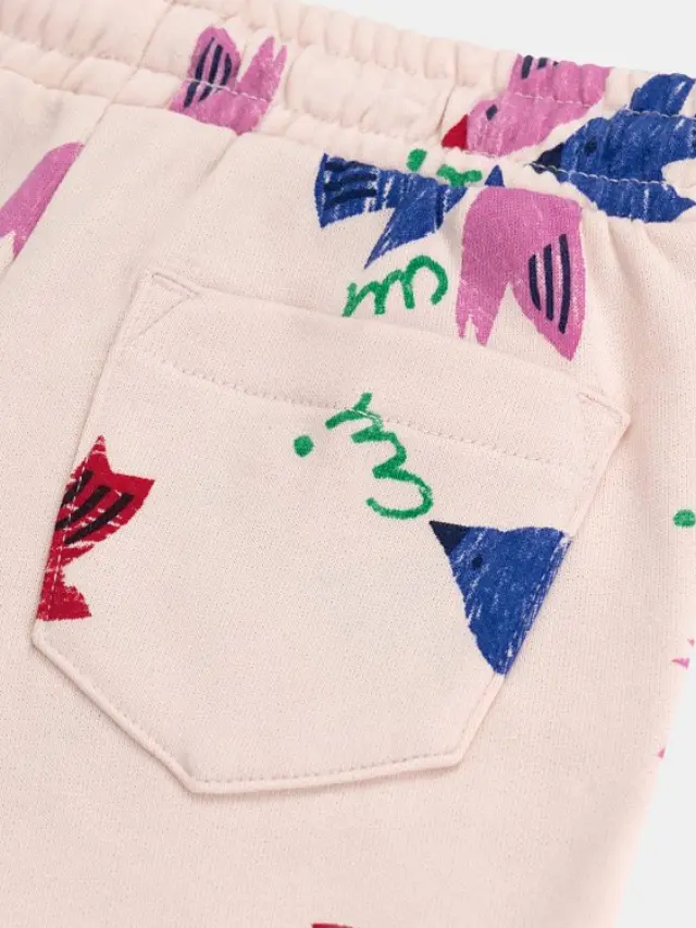Παιδικό Παντελόνι Φόρμας για Κορίτσια Pink Birdie Pants ΛΕΥΚΟ 3
