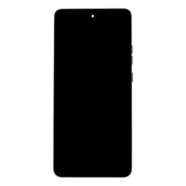 Motorola G86 LCD Display + Touch Unit + Front Cover Black (Spellbound) (Service Pack)