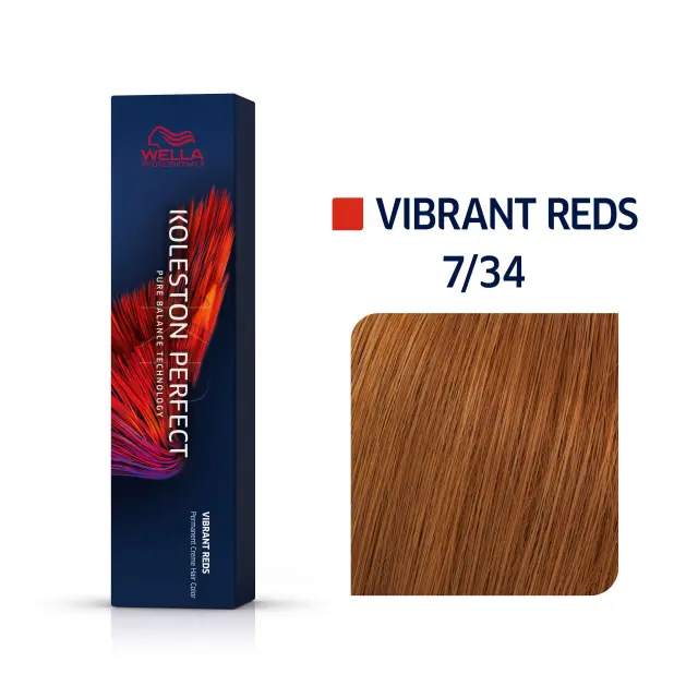 Wella Professionals Koleston Perfect Me+ Vibrant Reds 60ml | Απόχρωση 7/34 Ξανθό Χρυσό Κόκκινο 2
