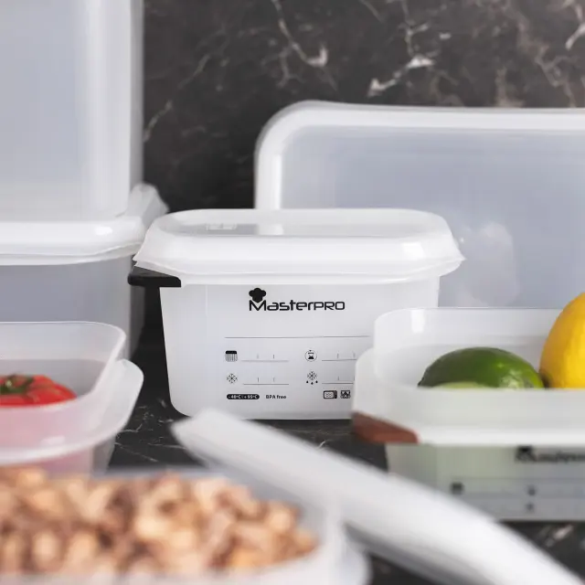 Master Pro Foodies Πλαστικό Δοχείο Τροφίμων με Καπάκι 1100ml 2