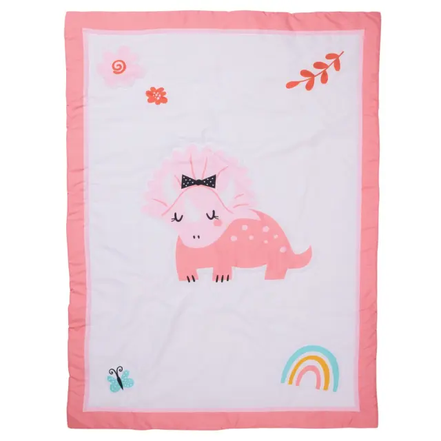 Κουβερλί Κούνιας 110x150 Fun Das Home 4936 Pink-White 100% Microfiber