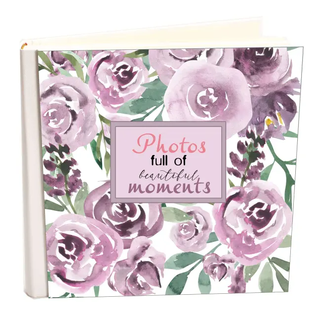 Άλμπουμ my album floral 43 άλμπουμ με ριζόχαρτο 35x35cm και κουτί άλμπουμ