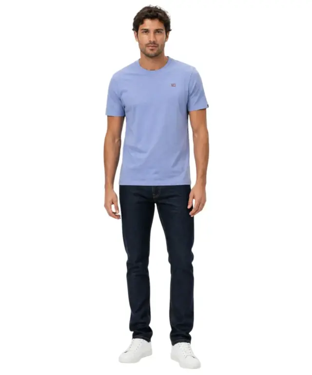 Norway Nautical School - Ανδρικό T-shirt Κοντομάνικο 836016-DENIM Μπλε Ανοιχτό