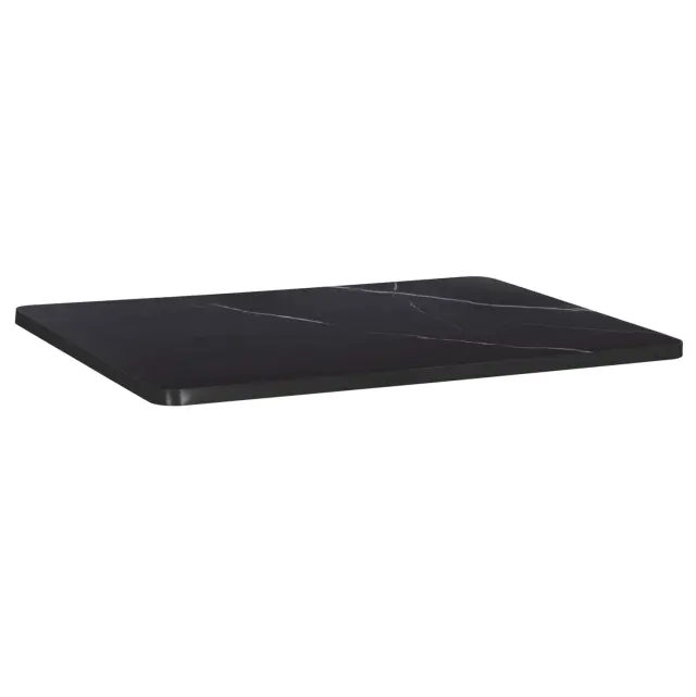 ΕΠΙΦΑΝΕΙΑ ΤΡΑΠΕΖΙΟΥ SINTERED STONE FB96656.03 BLACK MARBLE-ΠΛΑΙΣΙΟ ALU ΜΑΥΡΟ 120x80εκ.