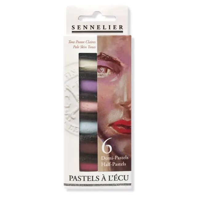 Sennelier Ξηρά Παστέλ Μισά, Σετ 6τεμ Pale Skin Tones Set