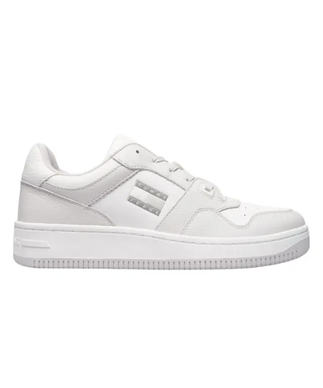 Tommy Hilfiger - Ανδρικά Sneakers Retro Basket Cupsole Tumble EM0EM01513-P06 Λευκό