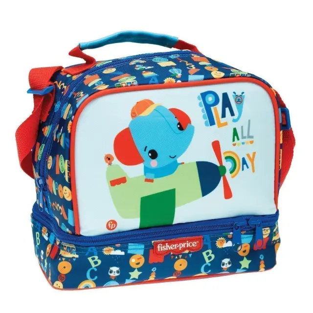 Fisher Price Πολύχρωμη Ισοθερμική Τσάντα Φαγητού 20x15x21cm, 1τμχ