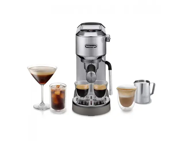 Καφετιέρα Espresso Delonghi Dedica Duo EC890.M με ισχύ 1450W και πίεση 15bar - Ασημί EC890.M