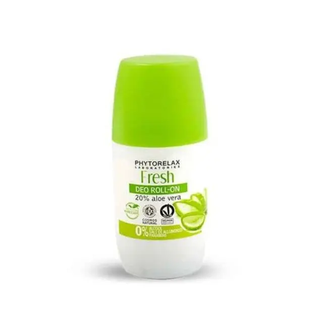 Phytorelax Fresh Deo Roll-on With Aloe Vera Αποσμητικό Χωρίς Άλατα Αλουμινίου με 99% Φυσικά Συστατικά και 20% Αλόη, 50ml
