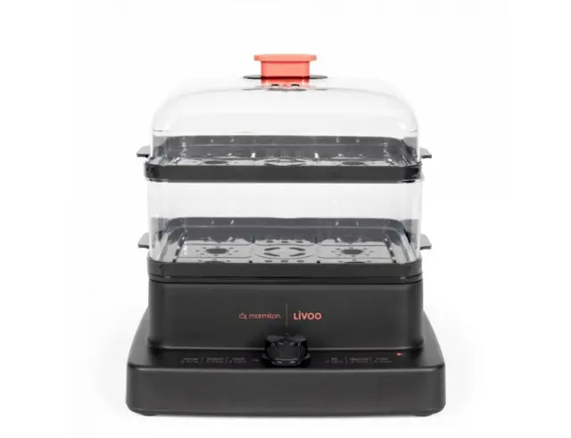 Ατμομάγειρας Livoo x Marmiton DOC300 με ισχύ 1200W και χωρητικότητα 12L - Black DOC300 3