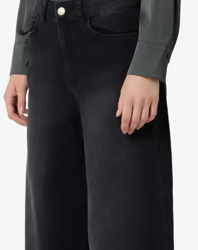 EMME BY MARELLA “EMMWIDELEG” WIDELEG JEANS (26251860312 DENIM BLACK) - 42 3