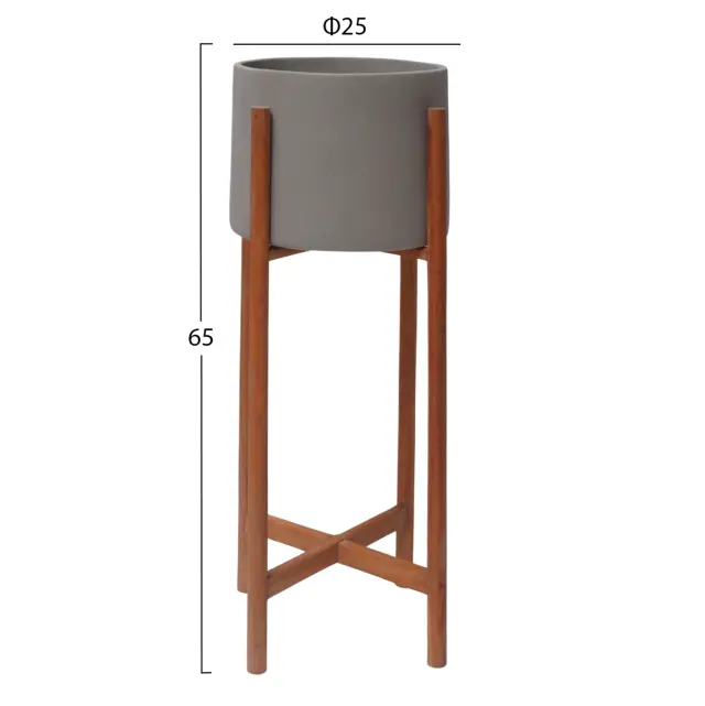 ΓΛΑΣΤΡΑ ΕΣΩΤ.ΧΩΡΟΥ FB94684.03L FIBER CEMENT ΧΡΩΜΑ ΓΚΡΙ--ΒΑΣΗ TEAK Φ25x65Υ 2