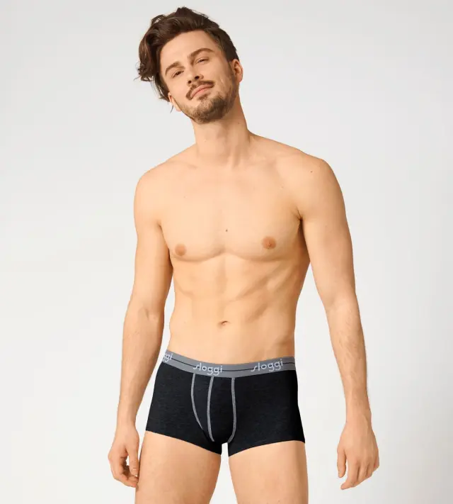 Sloggi Men Μποξεράκια Start Hipster Γκρι/Μαύρο 2-Pack 2