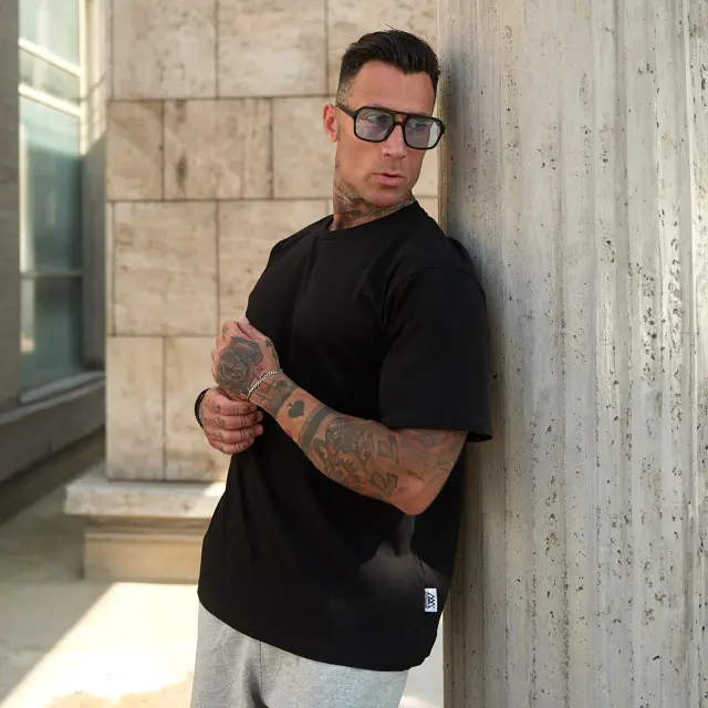 T-shirt Noshame® Μαύρο Oversized - 112597 - XXL 2