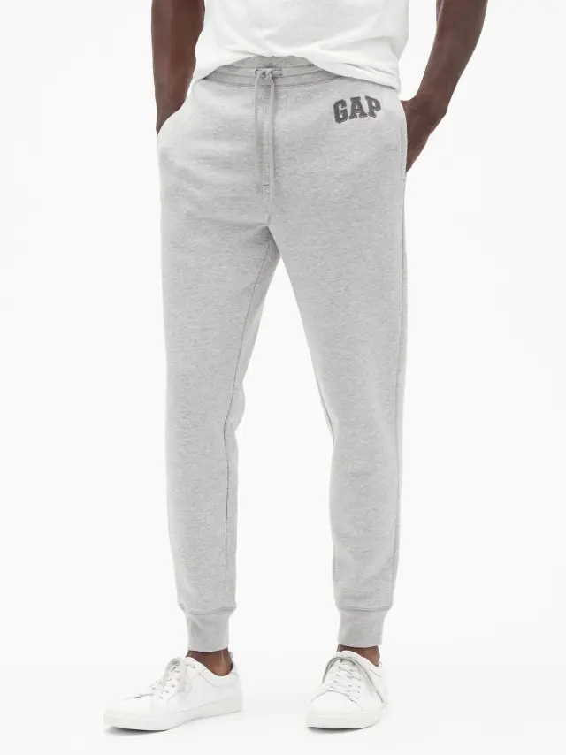 Γκρι Gap Logo Modern Jogger Παντελόνι light heather grey - S