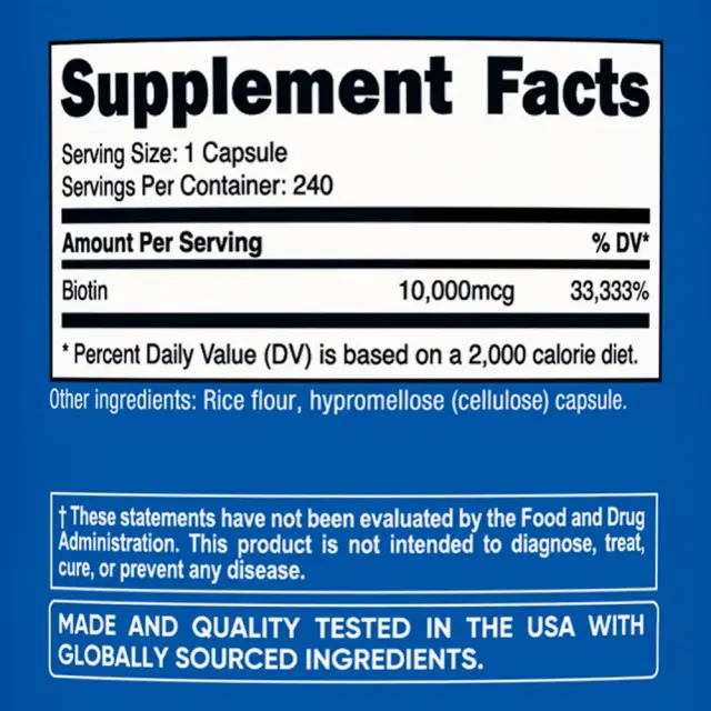 Nutricost Biotin 240 Capsules 2