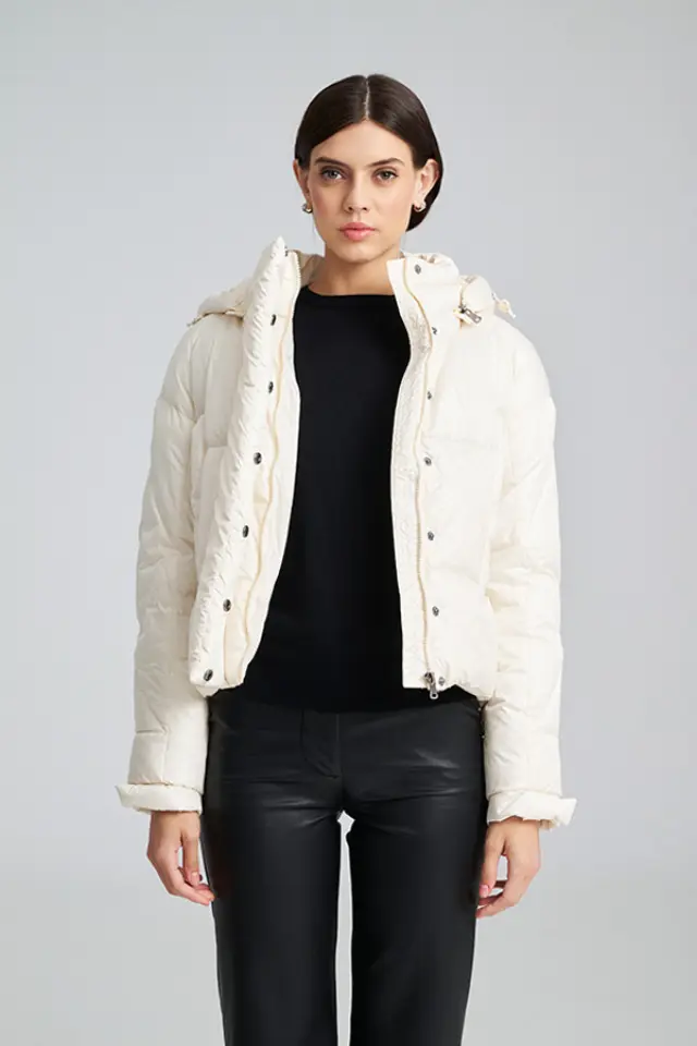 Κοντό Ζεστό Μπουφάν LENI PUFFER COAT - L