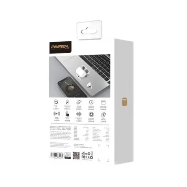 Pavareal In-ear Bluetooth Handsfree Ακουστικά με Θήκη Φόρτισης Άσπρα Apro 3 Plus 2