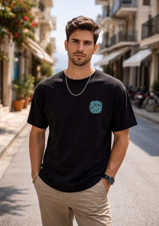 T-shirt Noshame® Oversized Μαύρο με τύπωμα - 152650 - XXL 2